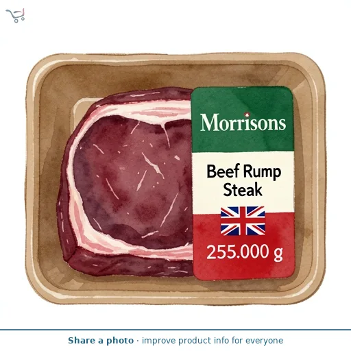 Morrisons Beef Rump Steak 255g