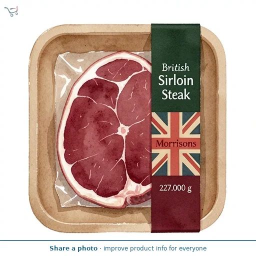 Morrisons British Sirloin Steak 227g