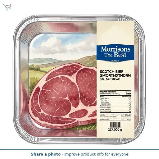 Morrisons The Best Scotch Beef Shorthorn Sirloin Steak 227g