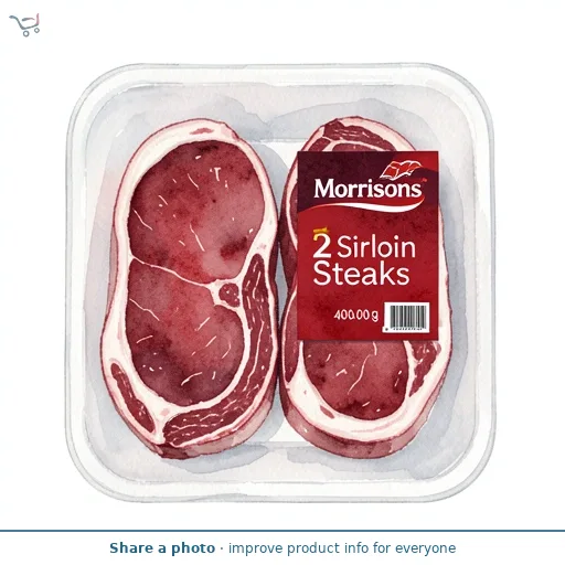 Morrisons 2 Sirloin Steaks