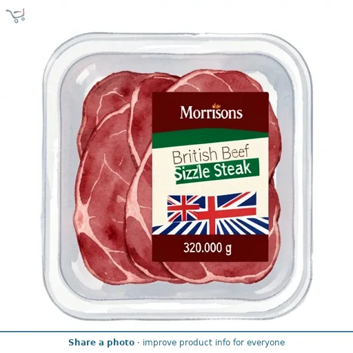Morrisons British  Beef Sizzle Steak 320g