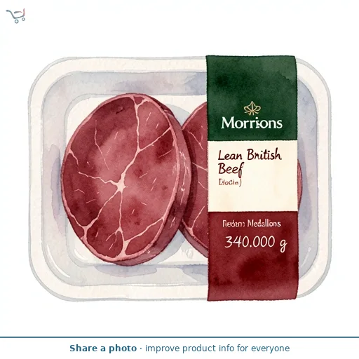 Morrisons Lean British Beef Medallions 