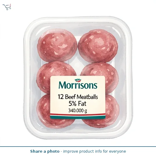 Morrisons 12 Beef Meatballs 5% Fat