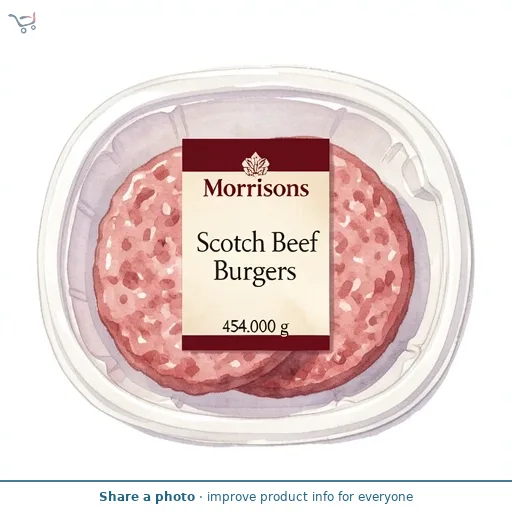 Morrisons Scotch Beef Burgers 454g