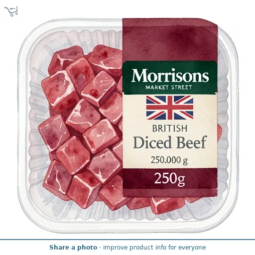 Morrisons British Lean Diced Beef 