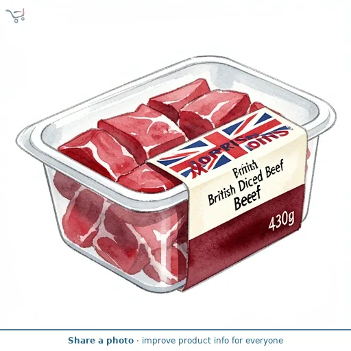 Morrisons British Diced Beef 430g