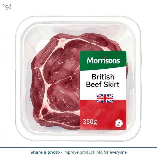 Morrisons British Beef Skirt 350g 