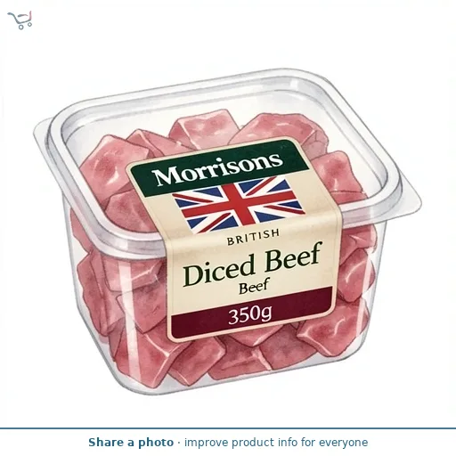 Morrisons British Diced Beef 350g