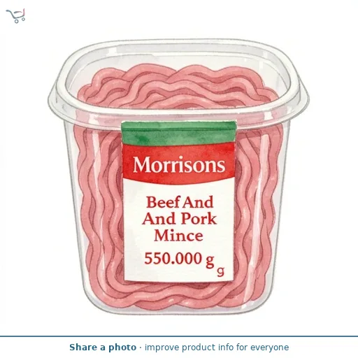 Morrisons Beef And Pork Mince 550g