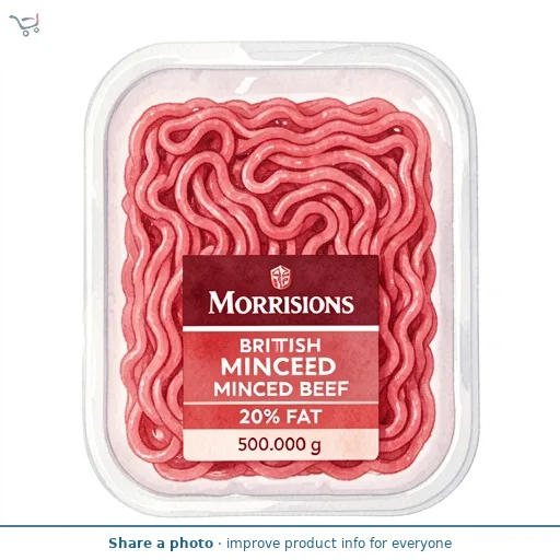 Morrisons British Beef Mince 20% Fat 500g