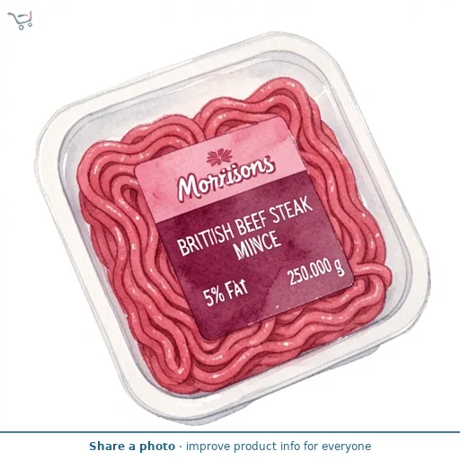 Morrisons British Beef Steak Mince 5% Fat 250g