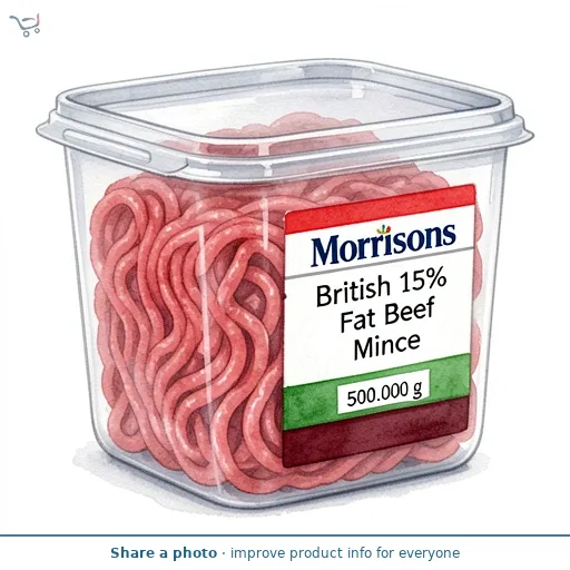 Morrisons British 15% Fat Beef Mince 500g