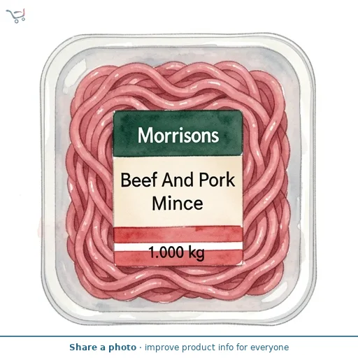 Morrisons Beef And Pork Mince 1kg