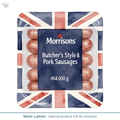 Morrisons  Butcher's Style 8 Pork Sausages 454g