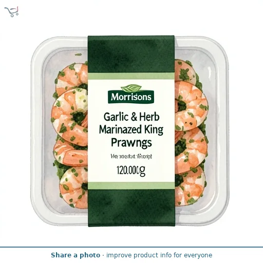 Morrisons Garlic & Herb Marinated King Prawns 120g