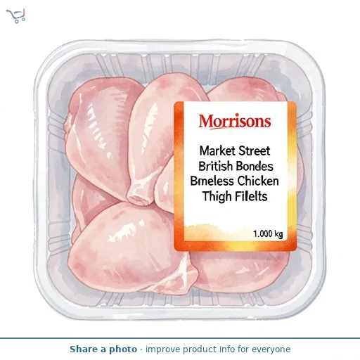 Morrisons British Boneless Chicken Thigh Fillets 1kg