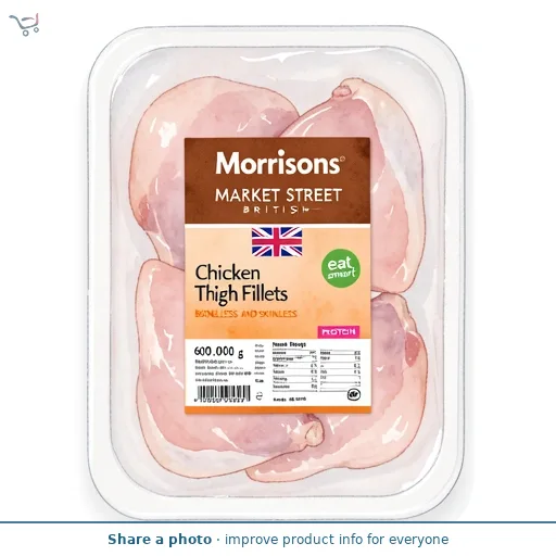 Morrisons British Boneless Chicken Thigh Fillets 600g