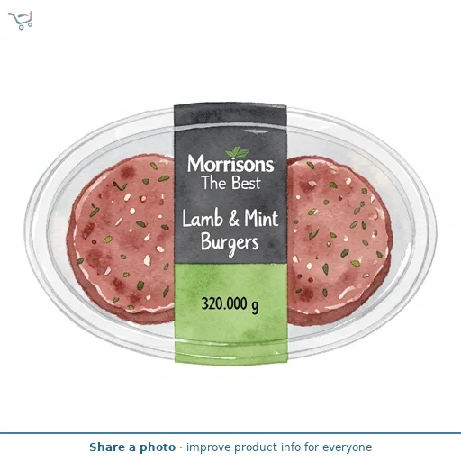 Morrisons The Best Lamb & Mint Burgers