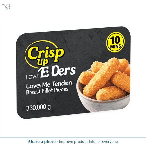 Crisp Up Love Me Tenders Chicken Breast Fillet Pieces 330g