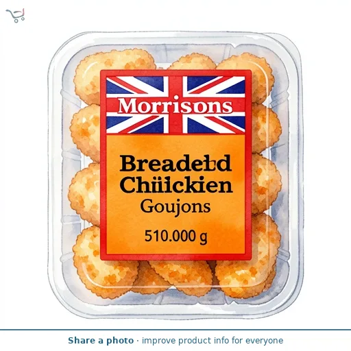 Morrisons Breaded Chicken Goujons 510g