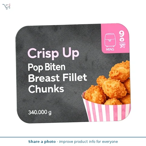 Crisp Up Pop Bites Chicken Breast Fillet Chunks 340g