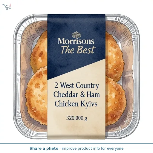 Morrisons The Best 2 West Country Cheddar & Ham Chicken Kyivs 320g