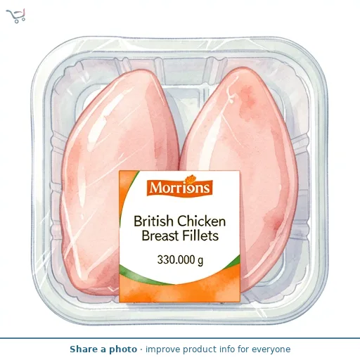Morrisons British Chicken Breast Fillets 330g