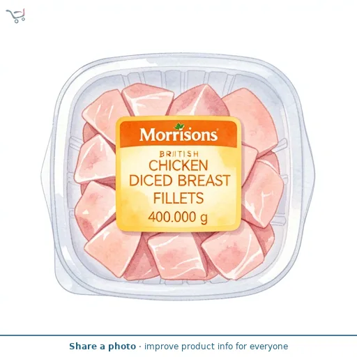 Morrisons British Chicken Diced Breast Fillets 400g