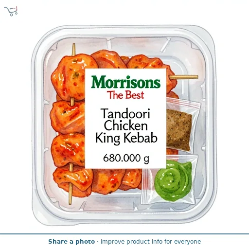 Morrisons The Best Tandoori Chicken King Kebab 680g