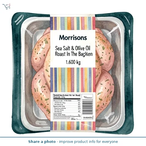 Morrisons Sea Salt & Olive Oil Roast In The Bag Chicken 1.6kg