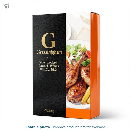 Gressingham Slow Cooked Duck Wings With Soy BBQ 660g