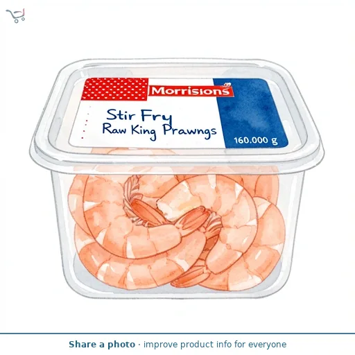 Morrisons Stir Fry Raw King Prawns 160g