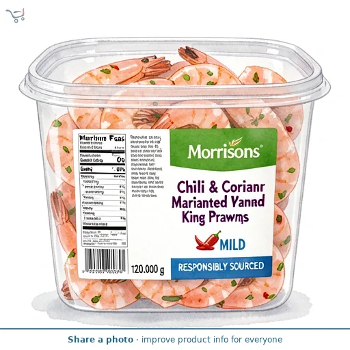 Morrisons Chilli & Coriander Marinated King Prawns
