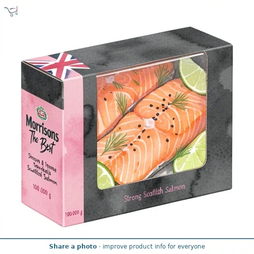 Morrisons The Best Strong & Intense Smoked Scottish Salmon    100g