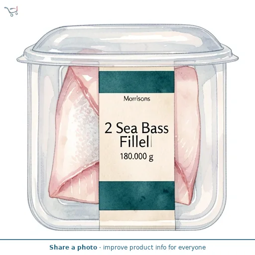 Morrisons 2 Sea Bass Fillets 180g