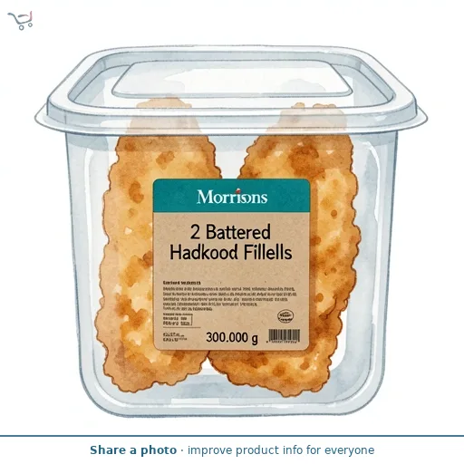 Morrisons 2 Battered Haddock Fillets