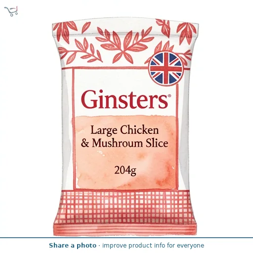 Ginsters Large Chicken & Mushroom Slice