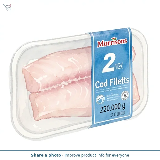 Morrisons 2 Cod Fillets 220g