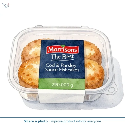 Morrisons The Best Cod & Parsley Sauce Fishcakes