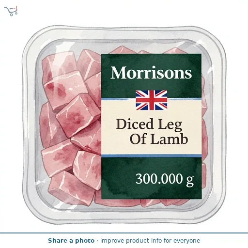Morrisons Diced Leg Of Lamb 300g