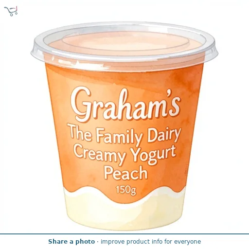Graham's The Family Dairy Creamy Yogurt Peach 150g
