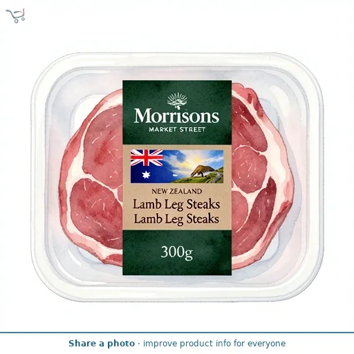 Morrisons Lamb Leg Steaks   300g