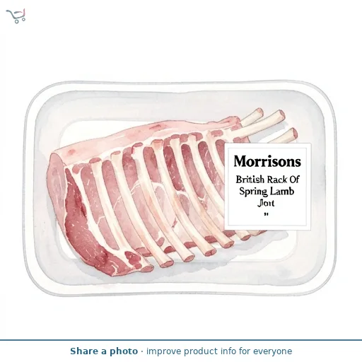 Morrisons British Rack Of Spring Lamb Joint 625g