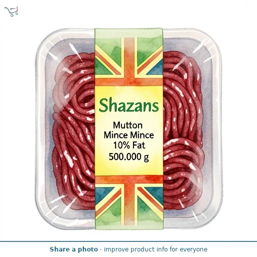 Shazans 10% Fat Mutton Mince 500g