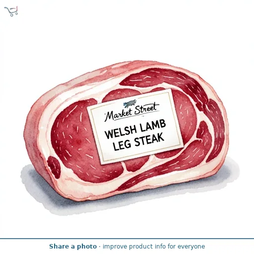 Market Street Welsh Lamb Leg Steak 280g