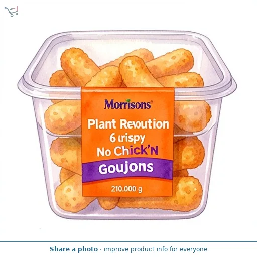 Morrisons Plant Revolution 6 Crispy No Chick'N Goujons