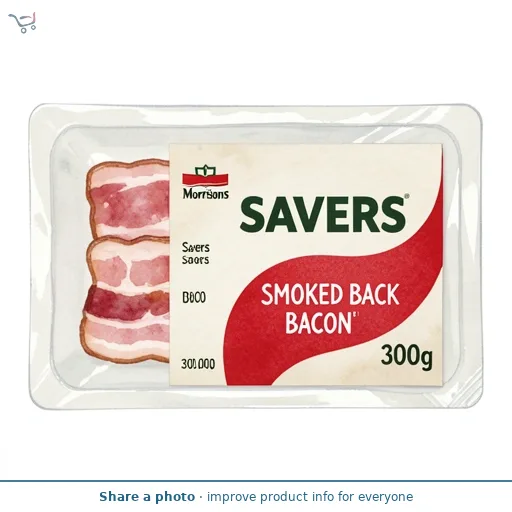 Morrisons Savers Smoked Back Bacon 300g