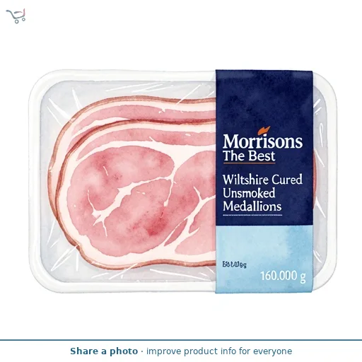 Morrisons The Best Wiltshire Cured Unsmoked Bacon Medallions 160g