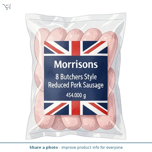 Morrisons 8 Butchers Style Reduced Fat Pork Sausage