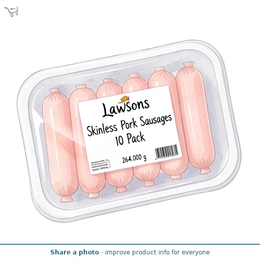 Lawsons Skinless Pork Sausages 10 Pack